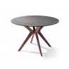Redondo Round Dining Table Glass And Stone Top