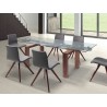 Whiteline Modern Living Davy Extendable Dining Table - Walnut - Whiteline Modern Living Davy Extendable Dining Table - Walnut