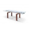 Whiteline Modern Living Davy Extendable Dining Table - Walnut - Whiteline Modern Living Davy Extendable Dining Table - Walnut