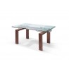Whiteline Modern Living Davy Extendable Dining Table - Walnut - Whiteline Modern Living Davy Extendable Dining Table - Walnut