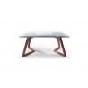 Whiteline Modern Living Delta Extendable Dining Table - Walnut - Whiteline Modern Living Delta Extendable Dining Table - Walnut
