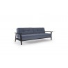 Splitback Dublexo Frej Sofa in Black Lacquer - Front - Splitback Dublexo Frej Sofa in Black Lacquer - Front