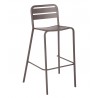 Stacking Barstool Powdered Coated Aluminum - Black/Earth - Stacking Barstool Powdered Coated Aluminum - Black/Earth