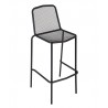 Avalon Stacking Barstool - E-coated, Powder Coated Micro-Mesh Steel - Black - Avalon Stacking Barstool - E-coated, Powder Coated Micro-Mesh Steel - Black
