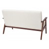 Davis Loveseat - White - Back - Davis Loveseat - White - Back