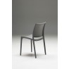 Vata Dining Chair Grey Polypropylene Dining Chair - Back Angle - Vata Dining Chair Grey Polypropylene Dining Chair - Back Angle