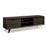 Alexa Tv Unit Oak Veneer With 3 Drawers In Wash Grey Oak Veneer - Angled - Alexa Tv Unit Oak Veneer With 3 Drawers In Wash Grey Oak Veneer - Angled