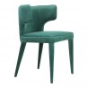 Moe's Home Collection Jennaya Dining Chair Green - Angled - Moe's Home Collection Jennaya Dining Chair Green - Angled