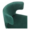 Moe's Home Collection Jennaya Dining Chair Green - Seat Back Close-Up - Moe's Home Collection Jennaya Dining Chair Green - Seat Back Close-Up