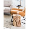 Natural Teak Wood End Table - Lifestyle 4 - Natural Teak Wood End Table - Lifestyle 4