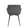 Ronda Arm Chair Grey-set Of Two - Back - Ronda Arm Chair Grey-set Of Two - Back