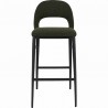 Moe's Home Collection Roger Bar Stool - Green Velvet - Front - Moe's Home Collection Roger Bar Stool - Green Velvet - Front