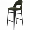 Moe's Home Collection Roger Bar Stool - Green Velvet - Perspective - Moe's Home Collection Roger Bar Stool - Green Velvet - Perspective