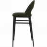 Moe's Home Collection Roger Bar Stool - Green Velvet - Side - Moe's Home Collection Roger Bar Stool - Green Velvet - Side