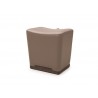Bellini Modern Living Electra Ottoman - TAUPE - Bellini Modern Living Electra Ottoman - TAUPE