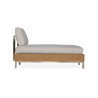 Elements Armless Chaise With Stainless Steel Back - Elements Armless Chaise With Stainless Steel Back