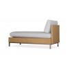 Elements Armless Chaise with Loom Back - Back Angled - Elements Armless Chaise with Loom Back - Back Angled