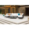 Elements Armless Settee With Loom Arms and Back - Lifestyle