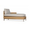 Elements Left Arm Chaise With Loom Back - Angled - Elements Left Arm Chaise With Loom Back - Angled