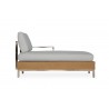 Elements Left Arm Chaise With Stainless Steel Arm And Back - Side - Elements Left Arm Chaise With Stainless Steel Arm And Back - Side