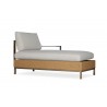 Elements Left Arm Chaise With Stainless Steel Arm And Back - Angle - Elements Left Arm Chaise With Stainless Steel Arm And Back - Angle