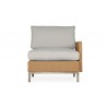 Elements Left Arm Lounge Chair with Loom Arms and Back - Angled