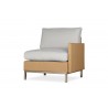 Elements Left Arm Lounge Chair with Loom Arms and Back - Angled
