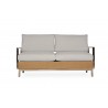 Elements Settee With Stainless Steel Arms And Back - Elements Settee With Stainless Steel Arms And Back