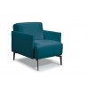 Eros Chair In Leather Pavone - Eros Chair In Leather Pavone