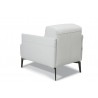 Eros Chair In Leather White - Back - Eros Chair In Leather White - Back