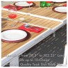 Bellini Home and Gardens Essence 9 Pc Dining Set with 79/103" Extension Teak Top Table Closeup