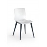 Evalyn Chair White Seat With Anthracite In Anthracite Painted Legs - Evalyn Chair White Seat With Anthracite In Anthracite Painted Legs
