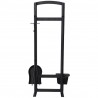 Mr. Bar-B-Q UniFlame® 5 Piece Black Wrought Iron Fireset with Cylinder Handles