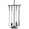 Mr. Bar-B-Q UniFlame® 5 Piece Industrial Style Fireset - Mr. Bar-B-Q UniFlame® 5 Piece Industrial Style Fireset