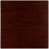 Duratop 24"/28"/32" Square Table Top - Faux Mahogany