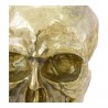 Braincase Skull Statue Gold - Close-Up