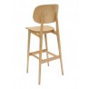 43.25" European Beechwood Wood Barstool - FLS-22B - Back - 43.25" European Beechwood Wood Barstool - FLS-22B - Back