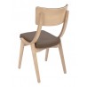 European Beechwood Wood Dining Chair - Grey - Back - European Beechwood Wood Dining Chair - Grey - Back
