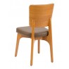 European Beechwood Wood Dining Chair - Mahogany - Back - European Beechwood Wood Dining Chair - Mahogany - Back