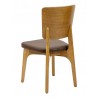 European Beechwood Wood Dining Chair - Mahogany - Back - European Beechwood Wood Dining Chair - Mahogany - Back
