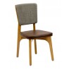 European Beechwood Wood Dining Chair - Mahogany - European Beechwood Wood Dining Chair - Mahogany