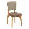 European Beechwood Wood Dining Chair - Mahogany - European Beechwood Wood Dining Chair - Mahogany