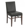 European Beechwood Wood Dining Chair - Front - Black - European Beechwood Wood Dining Chair - Front - Black