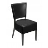 European Beechwood Wood Dining Chair - Black - Front - European Beechwood Wood Dining Chair - Black - Front