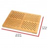 Oceanstar Bamboo Floor and Bath Mat - Dimensions - Oceanstar Bamboo Floor and Bath Mat - Dimensions