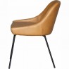Moe's Home Collection Blaze Dining Chair - Tan - Side - Moe's Home Collection Blaze Dining Chair - Tan - Side
