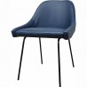 Moe's Home Collection Blaze Dining Chair - Blue - Perspective - Moe's Home Collection Blaze Dining Chair - Blue - Perspective