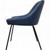 Moe's Home Collection Blaze Dining Chair - Blue - Side - Moe's Home Collection Blaze Dining Chair - Blue - Side