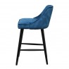 Moe's Home Collection Harmony Counter Stool - Navy Blue - Side - Moe's Home Collection Harmony Counter Stool - Navy Blue - Side