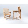 Jakarta Teak Folding Chairs - Set of 2 - One Folded